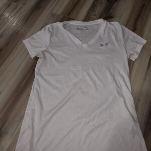Under Armour White V-Neck T-Shirt